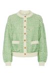 Y.A.S - Cardigan - Yas Gea Ls Knit Cardigan - Birch/Green