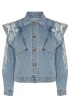 Y.A.S - Jakke - Theria LS Denim Jacket - Light Blue Denim 