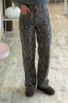 Y.A.S - Jeans - Yasleonora Hw Denim Jeans - Black Snake Print