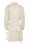 Y.A.S - Kjole - Yaseloise Ls Shiny Dress - D2D Pearled Ivory