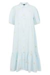 Y.A.S - Kjole - Fieldflower 2/4 Midi Dress - Whispy Blue