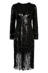 Y.A.S - Kjole - YAS Flapper 7/8 Sequin Dress - Show Black