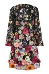Y.A.S - Kjole - Flowering Ls Dress - Black
