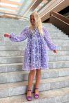Y.A.S - Kjole - YAS Flowerjump  LS Dress - Show Lavender
