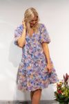 Y.A.S - Kjole - Flowerly Dress - Artic Ice