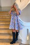 Y.A.S - Kjole - Flowerly Dress - Artic Ice