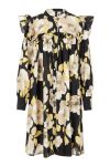 Y.A.S - Kjole - YAS Fluri LS Shirt Dress - Black/Flower