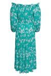 Y.A.S - Kjole - YAS Hawaii 3/4 Off Shoulder Long Dress S. - Star White