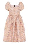 Y.A.S - Kjole - Livina Puff Sleeve Dress - Peach Melba