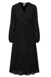 Y.A.S - Kjole - Yas Luma LS Long Wrap Dress S. Noss - Black
