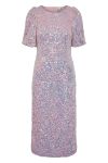 Y.A.S - Kjole - YAS Maja Sequin 2/4 Midi Dress - Show Pastel Lavender