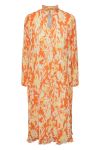 Y.A.S - Kjole - YAS Pippo LS Midi Dress S. NOOS - Oriole Leaf Print