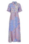 Y.A.S - Kjole - Pitcha SS Ankel Dress - Blue Iris