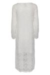 Y.A.S - Kjole - YAS Shella LS Long Dress - Cloud Dancer