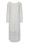 Y.A.S - Kjole - YAS Shella LS Long Dress - Cloud Dancer