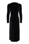 Y.A.S - Kjole - Yashella Ls Velour Midi Dress - Show Black