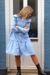 Y.A.S - Kjole - Violi LS Shirt Dress - Vista Blue