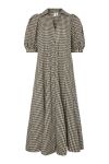 Y.A.S - Kjole - Lee 2/4 Long Check Dress - Black