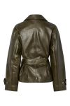 Y.A.S - Jakke - Libbo Ls Leather Jacket - Teak