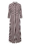 Y.A.S - Kjole - YAS Savanna Long Shirt Dress - Winetasting