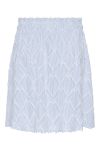 Y.A.S - Nederdel - YAS Leo HW Short Skirt - EX Star White