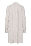 Y.A.S - Kjole - Pil LS Bow Shirt Dress - Star White