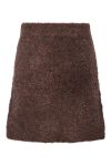 Y.A.S - Nederdel - Plyra Hw Knit Skirt - Chocolate Brown
