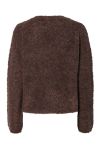 Y.A.S - Cardigan - Plyra Ls Knit Cardigan - Chocolate Brown