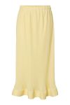 Y.A.S - Nederdel - Yas Riva Hw Midi Skirt - Show French Vanilla