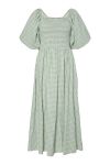 Y.A.S - Kjole - Sefera SS Long Dress - Quiet Green
