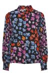 Y.A.S - Skjorte - YAS Alira LS Shirt S. - Black/Liro Print