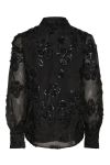 Y.A.S - Skjorte - YAS Frima Ls Shirt S. - Glitter Black