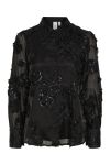 Y.A.S - Skjorte - YAS Frima Ls Shirt S. - Glitter Black