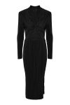 Y.A.S - Kjole - Yasolinda High Neck Ls Long Dress - Black