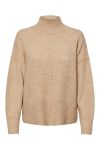 Y.A.S - Strik - YAS Balis LS High Neck Knit S. - Nomad