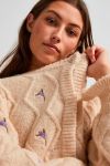 Y.A.S - Cardigan - YAS Miri Embroided Knit Cardigan - Sand Dollar