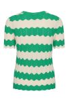Y.A.S - T-shirt - Yasbee SS Knit Top - Green Bee