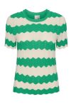 Y.A.S - T-shirt - Yasbee SS Knit Top - Green Bee