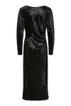 Y.A.S - Kjole - Tillia LS Velvet Long Dress - Black 