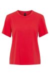Y.A.S - T-shirt - Sarita O-neck Tee - High Risk Red