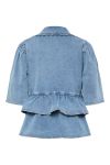 Y.A.S - Top - Scala SS Denim Top - Light Blue Denim