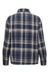 JDY - Skjorte - Maddie L/S Loose Check Shirt - Sky Captain Caribou & Pale Taupe