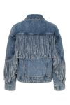 Y.A.S - Jakke - Saiko Ls Denim Fringe Jacket - Medium Blue Denim