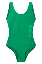 H2O Badedragt Tornø Logo Swim Suit Posy Green Front
