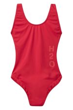 H2O Badedragt Tornø Logo Swim Suit Red Front