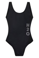 H2O Badedragt Tornø Logo Swim Suit Black Front