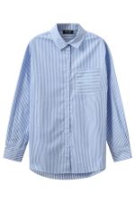 H2O R&D Rønne Essential Pajamas Shirt 7760 Blue/White Stripe