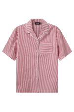 H2O R&D Rønne Essential Pajamas Shirt 7290 Red/White