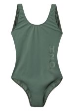 H2O Badedragt Tornø Logo Swim Suit Army Front