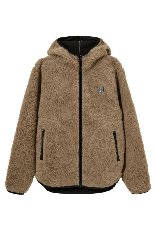 H2O - Jakke - Langli Hooded Pile Jacket - Oak